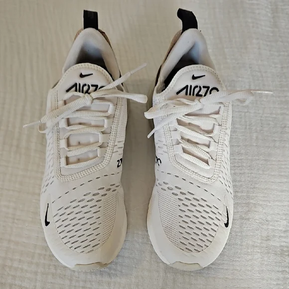 Nike Air Max 270 Cream Sneakers - Picture 1 of 6